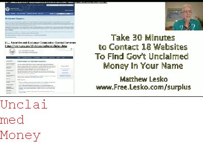 unclaimed Money Massachusetts Lists